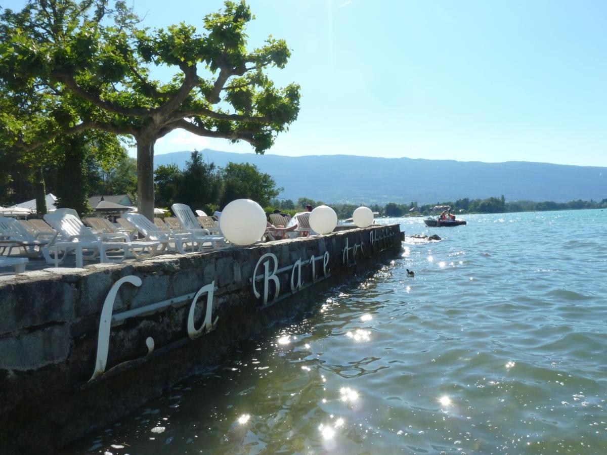 La Baie Des Voiles 3 Chambres 4 A 6 Personnes Au Bord Du Lac Plage Privee Duingt Exteriér fotografie
