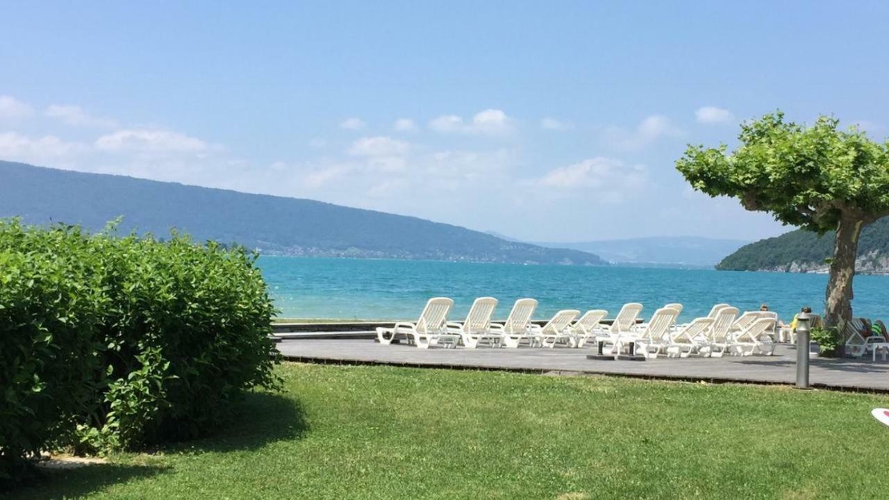 La Baie Des Voiles 3 Chambres 4 A 6 Personnes Au Bord Du Lac Plage Privee Duingt Exteriér fotografie